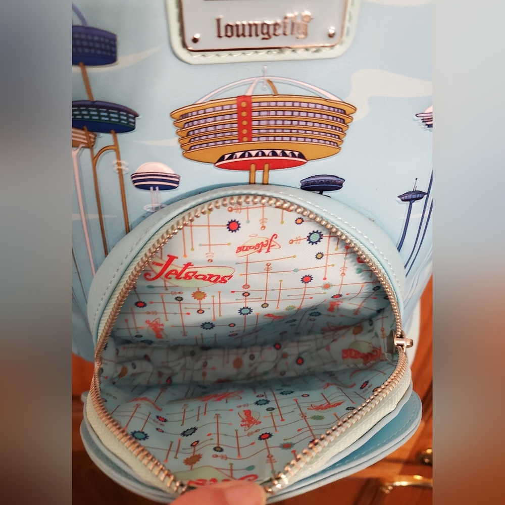 Jetsons Loungefly Sky Blue Mini Backpack UEC - Picture 15 of 17